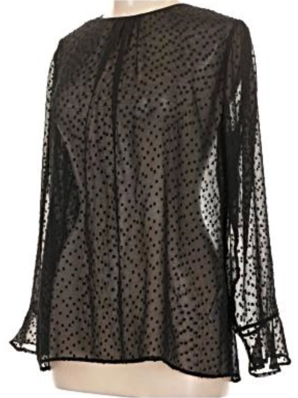 Banana Republic Sheer Dot Top